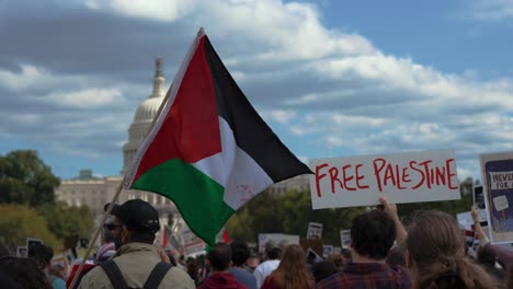 Protestors-on-Capitol-Hill-in-Washington,-D