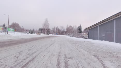 Winter-defensive-driving-POV-Finland-snow-packed-icy-highways-travel