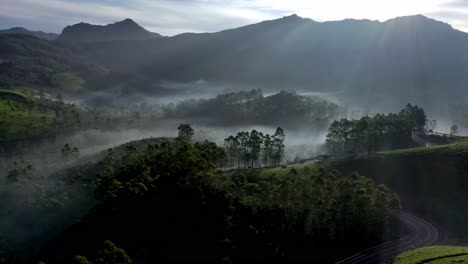 The-aerial-drone-view-is-also-going-towards-your-absence-showing-lots-of-ridges-and-hills