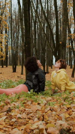 Two-women-stretching-outdoors