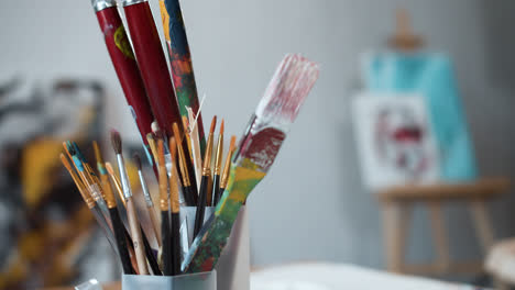 Paintbrushes-on-containers