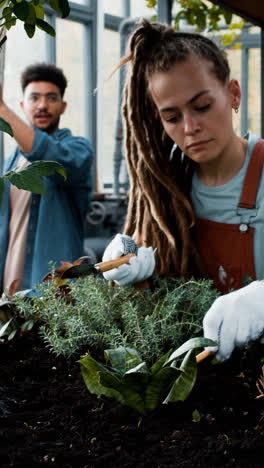 Jardineros-Trabajando-En-Invernadero