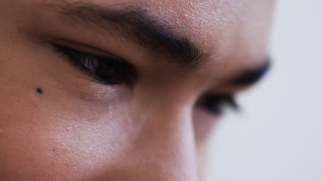 Closeup-young-boy's-face