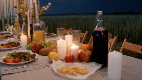 Hochzeitsbankett-In-Der-Abenddämmerung