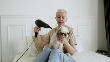 Woman-and-dog-at-home
