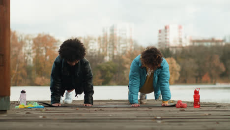 People-training-outdoors