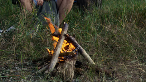 People-doing-a-fire-in-the-forest