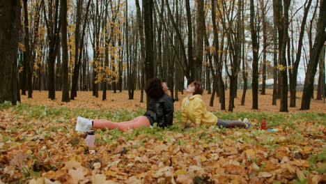 Two-women-stretching-outdoors