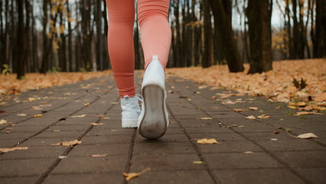 Closeup-of-person-walking