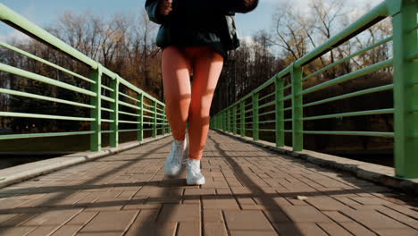 Girl-running-on-a-bridge