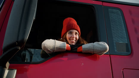 Young-woman-posing-inside-the-vehicle