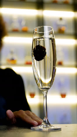 Bartender-serving-champagne