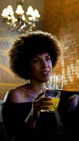 Woman-giving-a-toast-in-the-pub