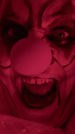 Close-up-of-scary-clown