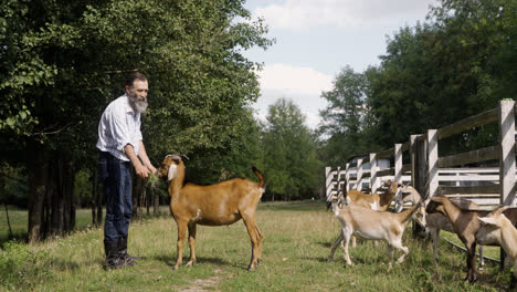 Farmer-with-goats-outdoors