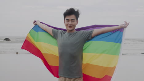 Man-with-rainbow-flag