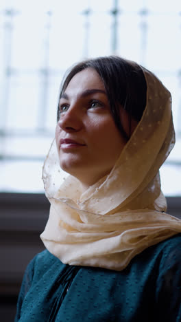 Woman-at-the-church