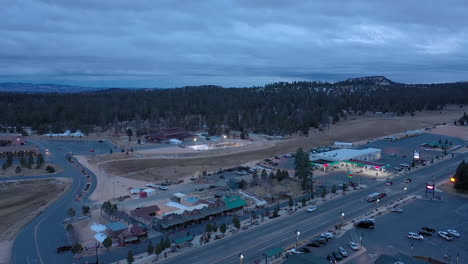 Bryce-Canyon-City-aerial-view,-Utah