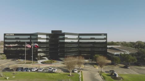 An-aerial-establishing-shot-captures-a-two-story-office-building,-the-primary-tenant-being-Jacobs-Engineering-Group,-located-at-2222-Bay-Area-Blvd