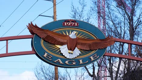 Nahaufnahme-Des-Schildes-Für-Eagle-City-In-Boise,-Idaho,-USA