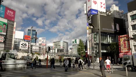 Scene-capturing-the-east-exit-at-Shinjuku-Station-in-Tokyo,-Japan