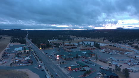 Bryce-Canyon-City-aerial-view,-Utah