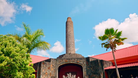 Panoramic-view-of-Rhumerie-de-Chamarel-chimey,-in-the-Mauritius-island