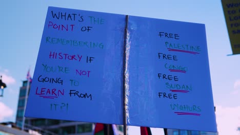 Anti-war-demonstrators-display-political-placard-messages-at-National-march-rally