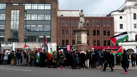 Protest-Für-Palästina,-Camden,-London,-Vereinigtes-Königreich