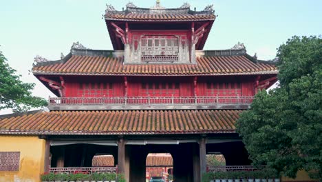 Haus-In-Der-Kaiserlichen-Zitadelle-Von-Hue,-Vietnam