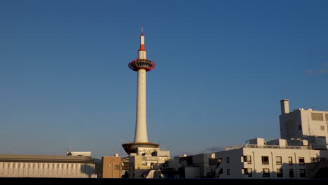 Kyoto-Tower-Against-Clear-Blue-Sky