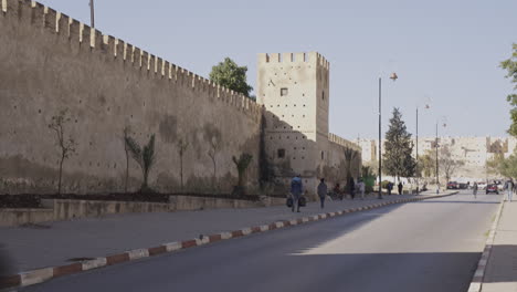 established-of-people-walking-on-morocco-capital-city-during-a-sunny-day