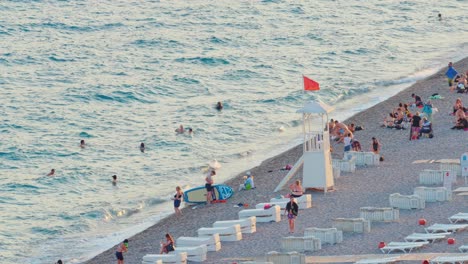 Atemberaubendes-4K-Video-Vom-Sandstrand-An-Der-Küste-Von-Antalya,-Türkei