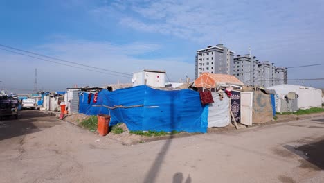 Harsham-refugee-camp-near-Erbil,-Kurdistan-Iraq-with-children-from-Mosul-and-Kirkuk-displaced-by-ISIS