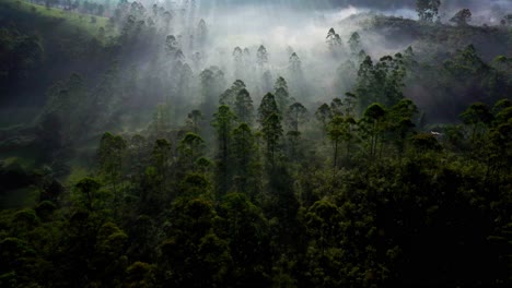 Aerial-drone-view-Bhil-Super-is-showing-a-lot-of-form-and-sun-rays-are-falling-from-behind-a-lot-of-janaas-and-mountains-around