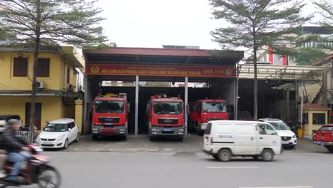 Estación-De-La-Ciudad,-único-Propósito-De-Responder-A-Incidentes-De-Incendio-Y-Otras-Emergencias.