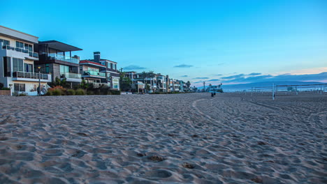 Manhattan-Beach-California-Playa-De-Arena-Gente-Caminando-Timelapse-Estados-Unidos