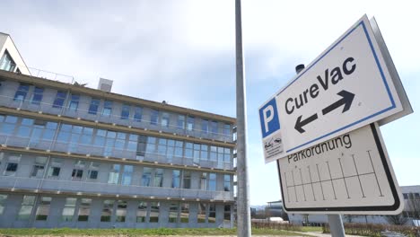 CureVac-AG-Headquarter-in-Tübingen,-Germany-on-a-sunny-day