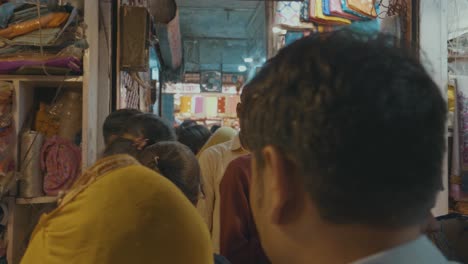 Walking-Through-An-Indian-Market-Place-With-Colorful-Stores-Filled-With-Items-To-Buy-Busy-With-Local-People