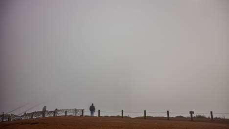 Punto-De-Vista-De-La-Puerta-Dorada-Espesa-Niebla-Sobre-El-Punto-De-Referencia-De-Los-Estados-Unidos,-Lapso-De-Tiempo