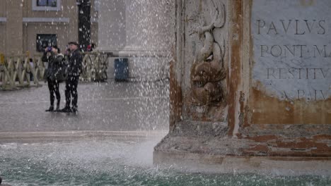 Detailed-view-of-water-and-fountain-in-front-of-St