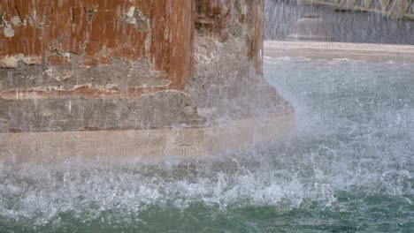 Detailed-view-of-water-and-fountain-in-front-of-St