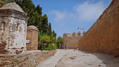 La-Alcazaba-De-Málaga,-Andalucía,-España.