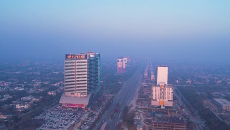 foggy-Islamabad-with-high-rises-standing-tall