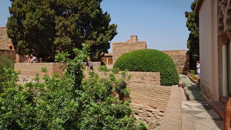 Vídeo-De-La-Ciudadela-De-Málaga,-Fortificación-árabe-En-Andalucía,-España