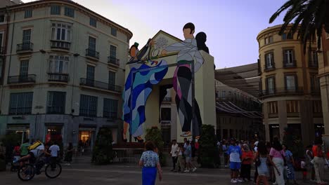 Entrance-gate-for-the-2023-Malaga-Fair-on-Calle-Larios