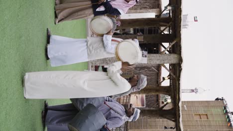 Singers-and-drummers-at-the-Sheikh-Zayed-heritage-festival-near-Abu-Dhabi,-UAE