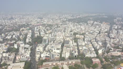 Rajkot-kite-festival-aerial-drone-view-where-many-people-are-watching-kite-flying-in-a-large-field