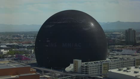 Spiderman-Sign-Being-Show-On-MSG-Sphere-In-Las-Vegas-During-The-Day