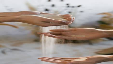 People-playing-with-sand